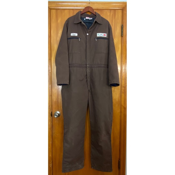 Land O Lakes Cenex Other - Vtg Mens Insulated Work Coveralls Made in USA sz L Long Patch Land O Lakes Cenex